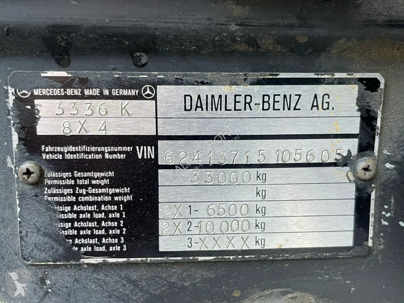 Camion Mercedes 3336 Kipper 8x4 V10 ZF Big Axle...