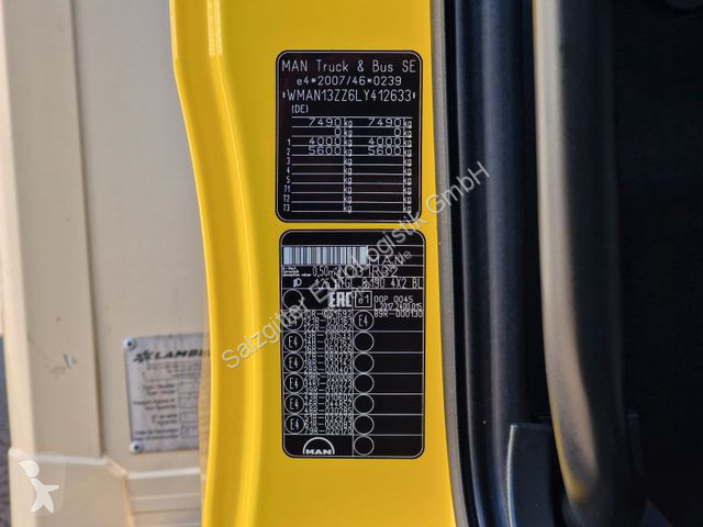 Lastbil MAN 8:190 4X2 BL / Ladebordwand /...