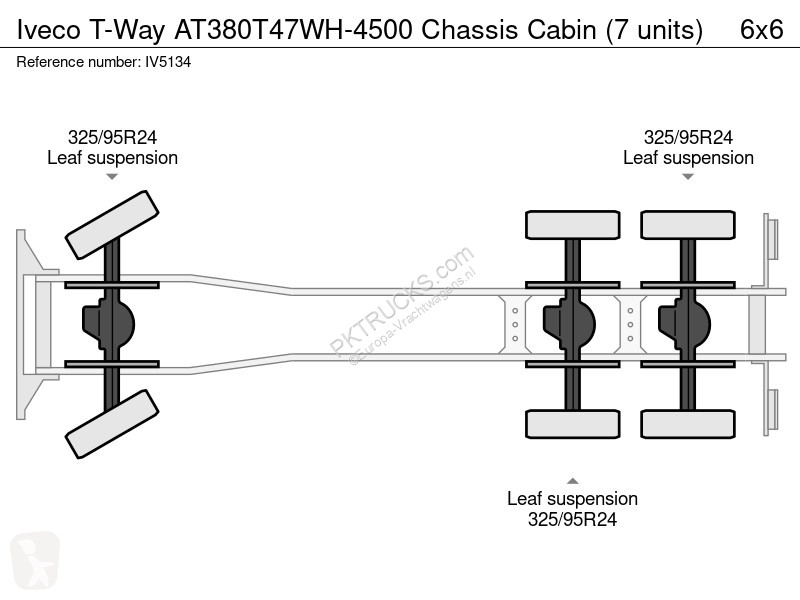 Camion Iveco T-Way AT380T47WH-4500 Chassis...
