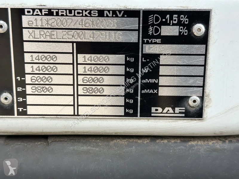 Kamion DAF 210 .14.210 EURO6. KOELBAKWAGEN MET...