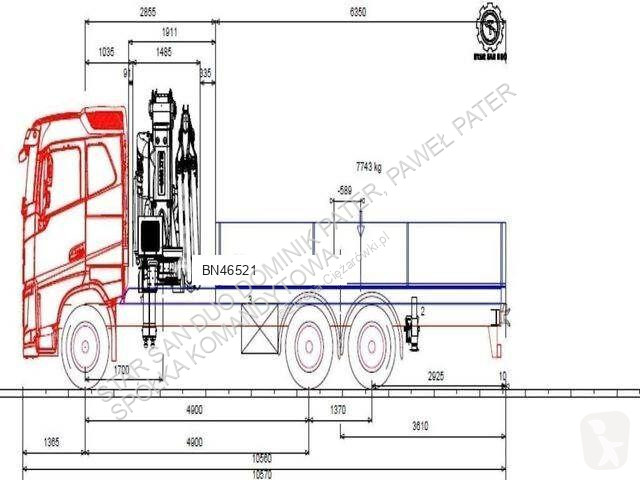 Camion Volvo FH 500 6x2 FASSI F545R.A.2.25...