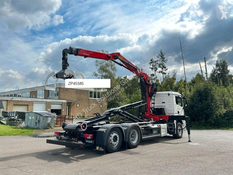Kamion MAN TGS 26.470 6x2 Abrollkipper + Kran...