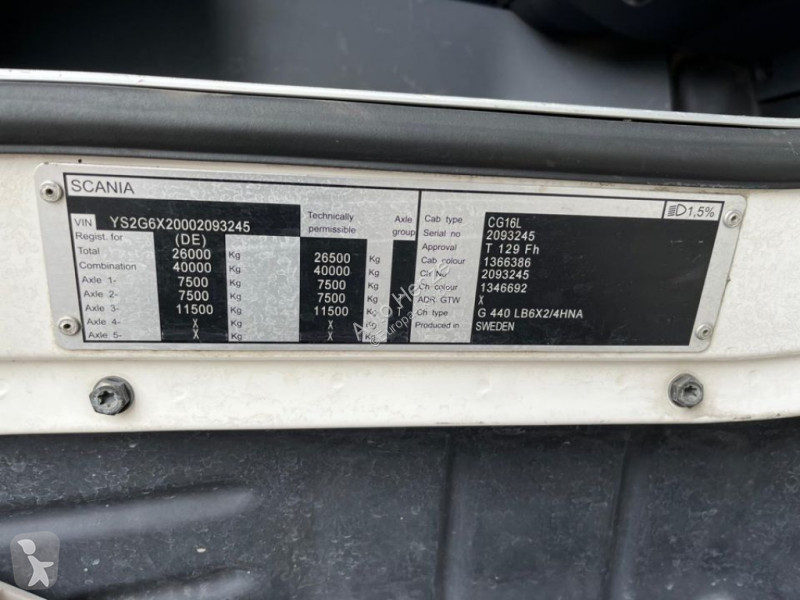 Kamion Scania G 440 6x2 Absetzkipper Gergen+Funk