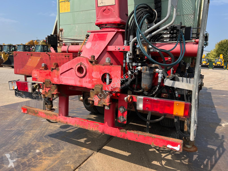 Lastbil MAN TGA tipper + HMF crane