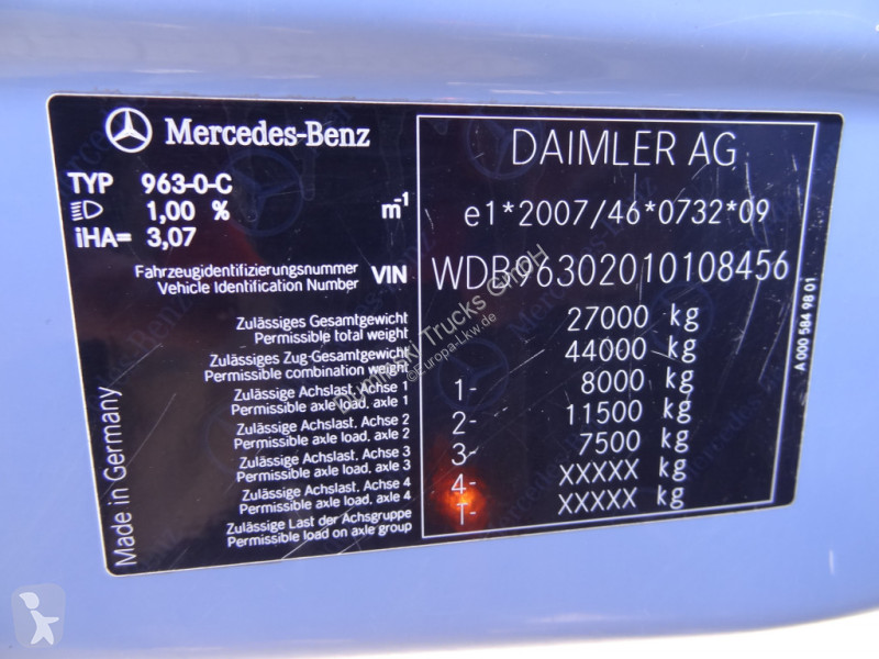 Kamion Mercedes 2533 6X2 HMF 1820 Langmaterial