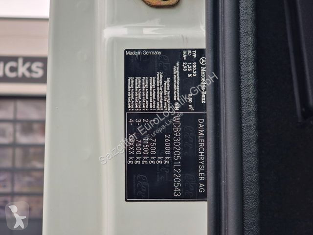 Kamion Mercedes 2541 / Lenkachse / Liftachse / V6
