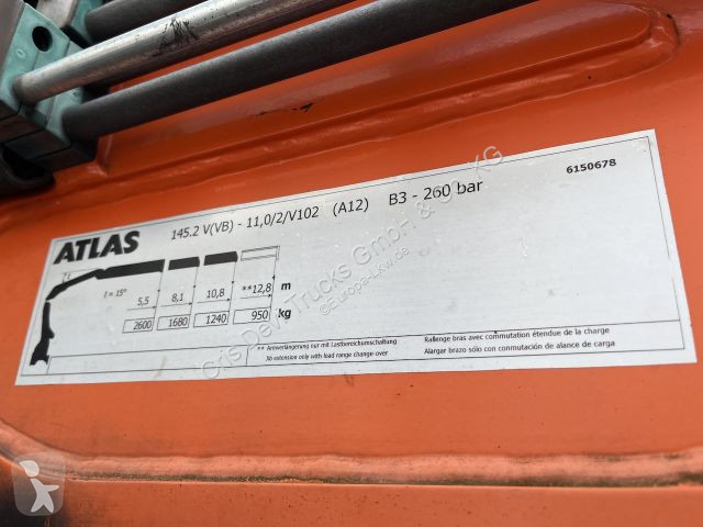 Camion MAN TGX 6x2 Atlas 145.2 Kran Baustoff / AHK