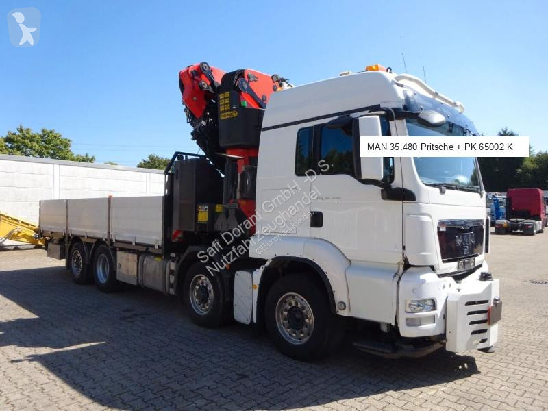 شاحنة MAN 35.480 TGS Pritsche + PK 65002 Kran 8x2