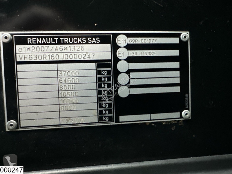 شاحنة Renault C 430 8X4, EURO 6, HIAB, X-HIDUO...