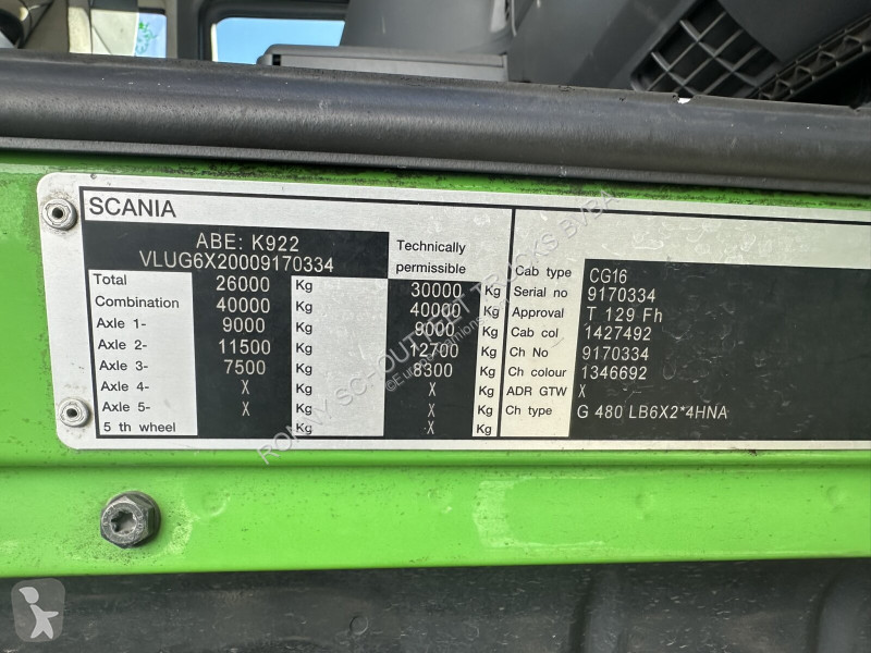 Lastbil Scania G 480 6x2-4 G 480 6x2-4,...