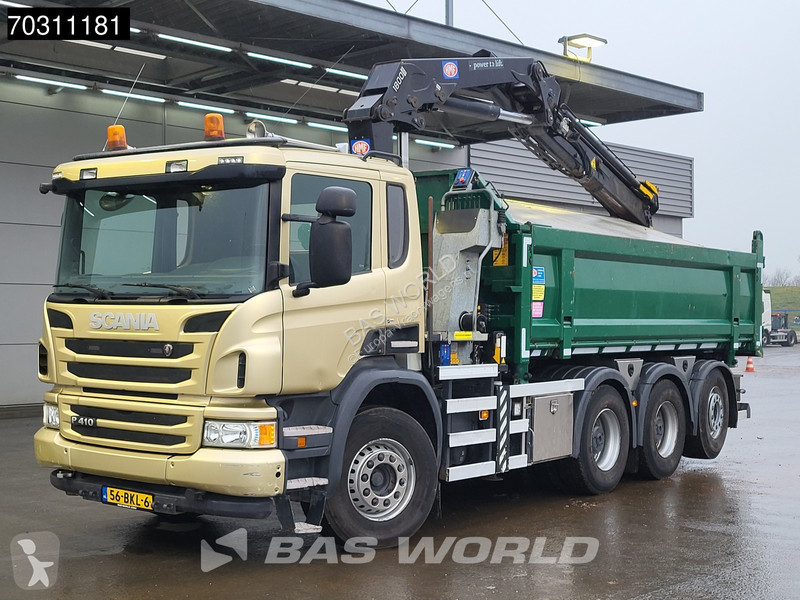 شاحنة Scania P410 P 8X4 N-Truck HMF 1800K3 Kran...