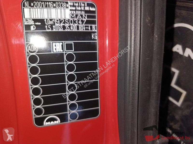 Lastbil MAN TGS 35400 8X4-4 BL EEV met 20t VDL...