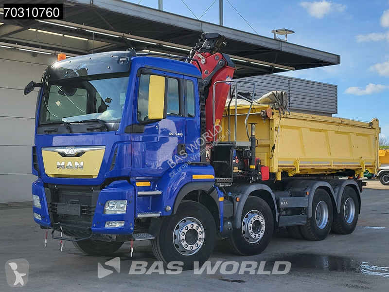 شاحنة MAN 35.480 8X4 HMF 2243-Z2 Crane Kran...