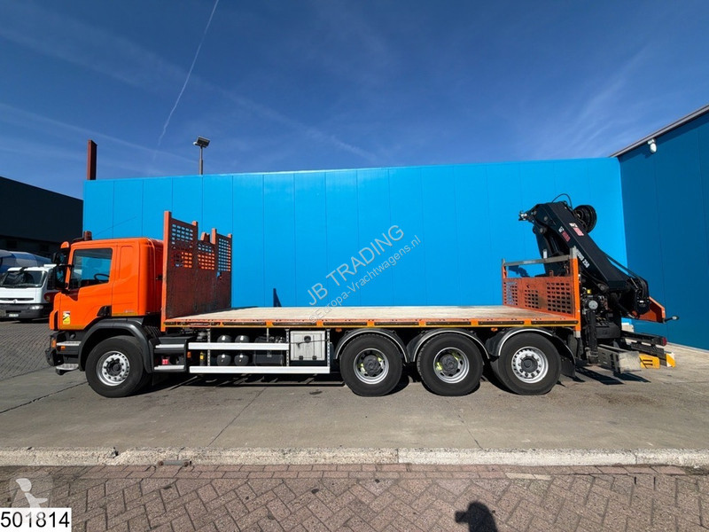 شاحنة Scania 450 8x4, EURO 6, Retarder, TO, Hiab
