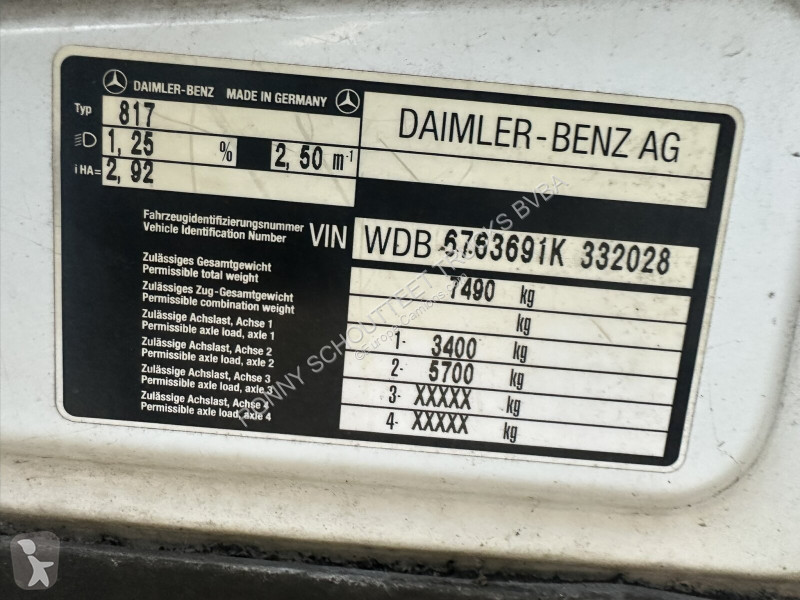 شاحنة Mercedes LK 817 4x2 LK 817 4x2,...