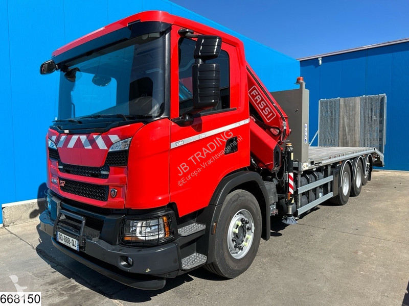 شاحنة Scania 410 EURO 6e, CN, 8x4, Retarder, Fassi