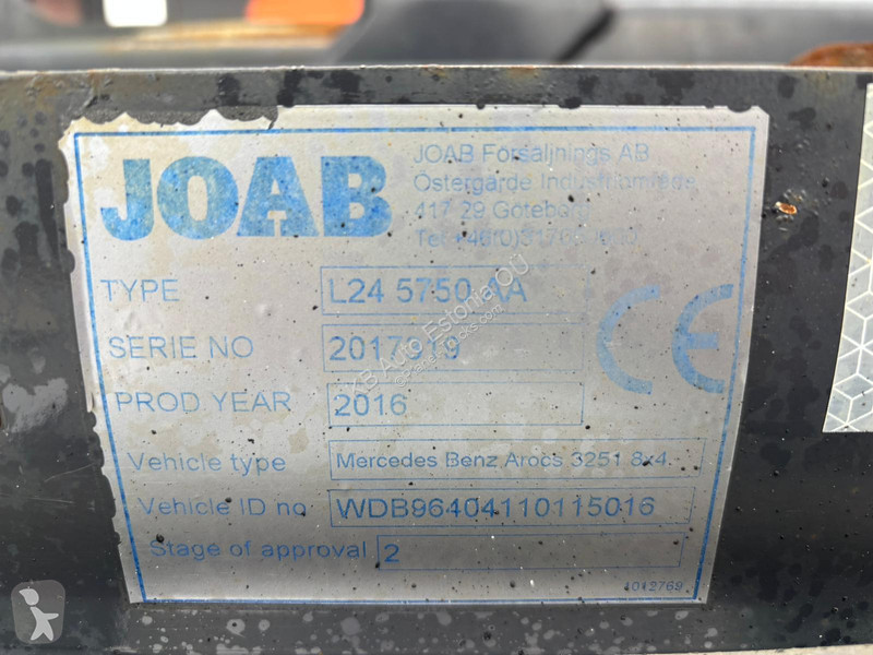 شاحنة Mercedes 3251 8x4*4 JOAB L 24 ton /...