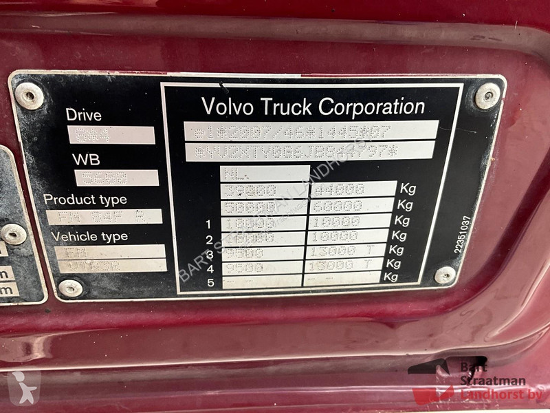 Lastbil Volvo FM 460 10x4 bladgeveerd met...