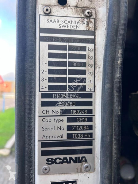 شاحنة Scania R-500 V8 6X4 - MANUAL GEARBOX