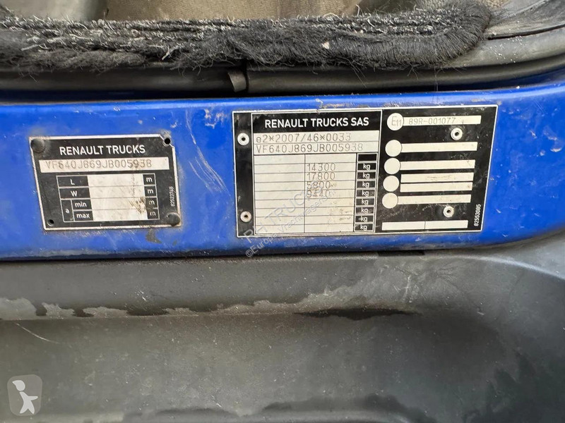 شاحنة Renault D 14 4X2 EURO 6 3 SEATS TÜV TILL...
