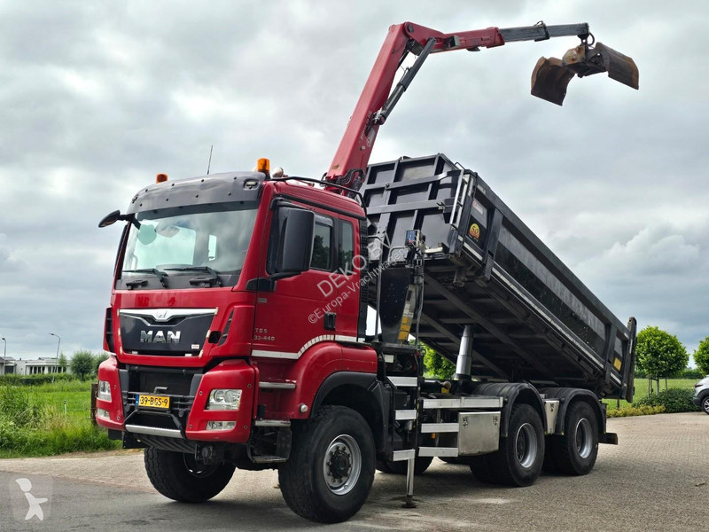 شاحنة MAN 33.400 6X6 BH WVT WS Z-crane/TIPPER!!...