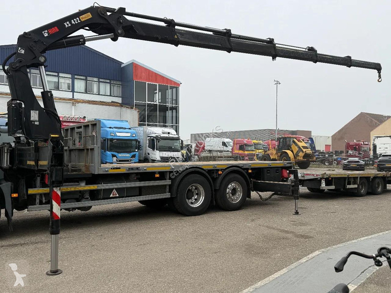 شاحنة Volvo 460 6X2 HIAB 422-6 + 2 AXLE TRAILER