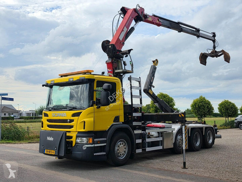Camion Scania P450 8x2!! CRANE/HOOK!!...