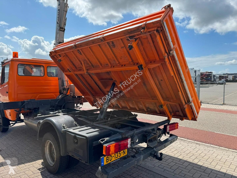 Camion Mercedes 816 Kraan / 3-zijdige Kipper,...