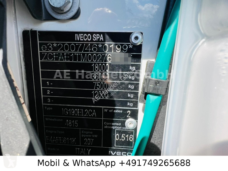 Vrachtwagen Iveco 180E28 Palfinger AD BL...