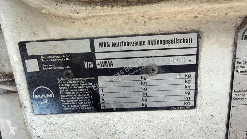Camião MAN 18.310 (6 CYLINDER / MANUAL PUMP /...