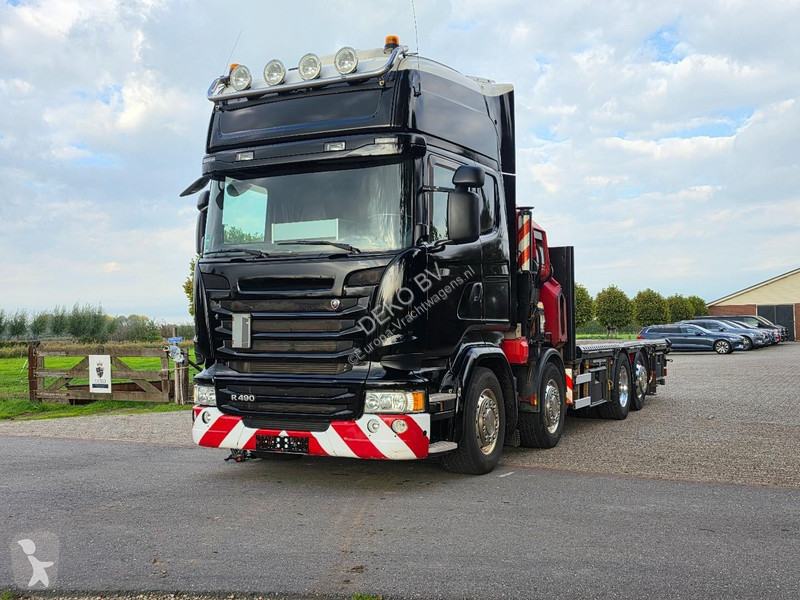 Lastbil Scania R490 8x2 EURO6!! HIAB 85TM!...