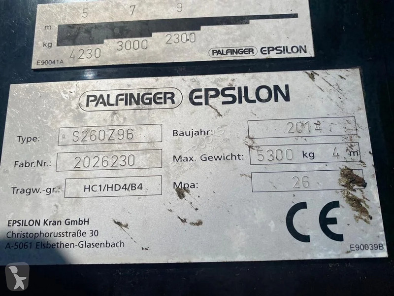 Camion Volvo 6X4 EURO 6 + EPSILON S260Z96 +...