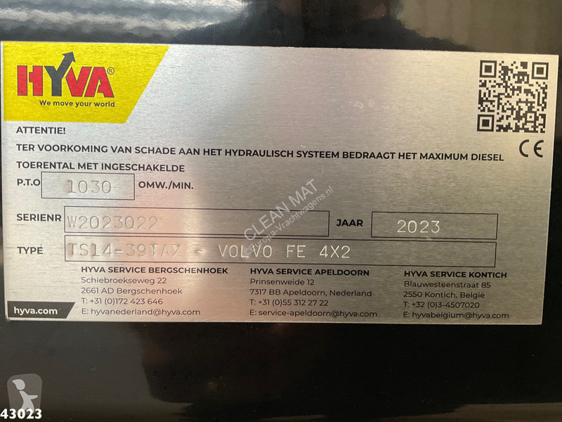 Kamion Volvo 350 Hyva 14 Ton portaalarmsysteem