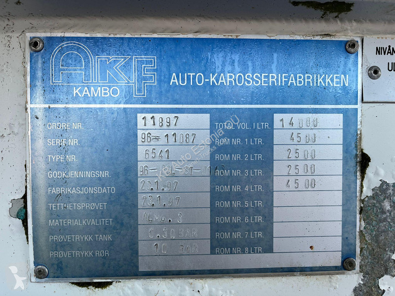 Lastbil MAN TGA 6x2*4 TANK 14000 l