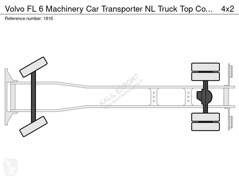 Camion Volvo FL 6 Machinery Car Transporter NL...