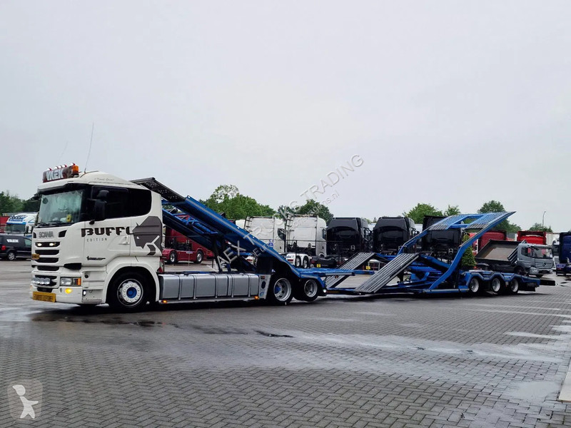 Lastbil Scania 6x2 Trucktransporter GS Meppel +...