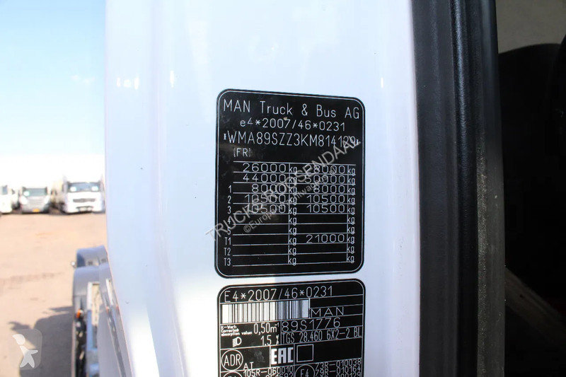 Kamion MAN 28.460 + 6X2 + 249.000KM + EURO 6