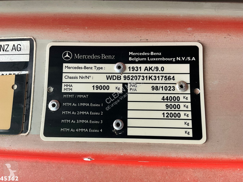 Camion Mercedes 1931 AK 4x4 Hiab 12 Tonmeter...