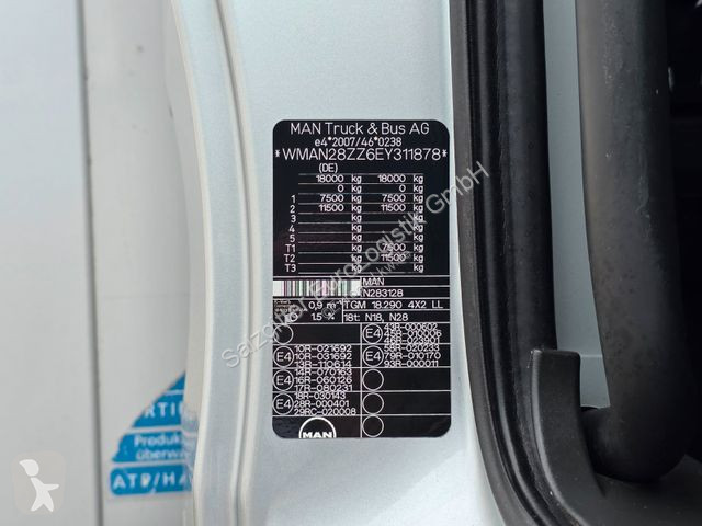 Lastbil MAN TGM 18.290 4X2 LL / Ldbw / Carrier...