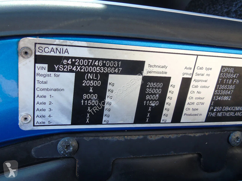 Camion Scania P250 + EURO 6 + IFT