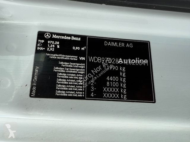 Kamion Mercedes 1218 4x2 Euro 5 8,0 m. koffer