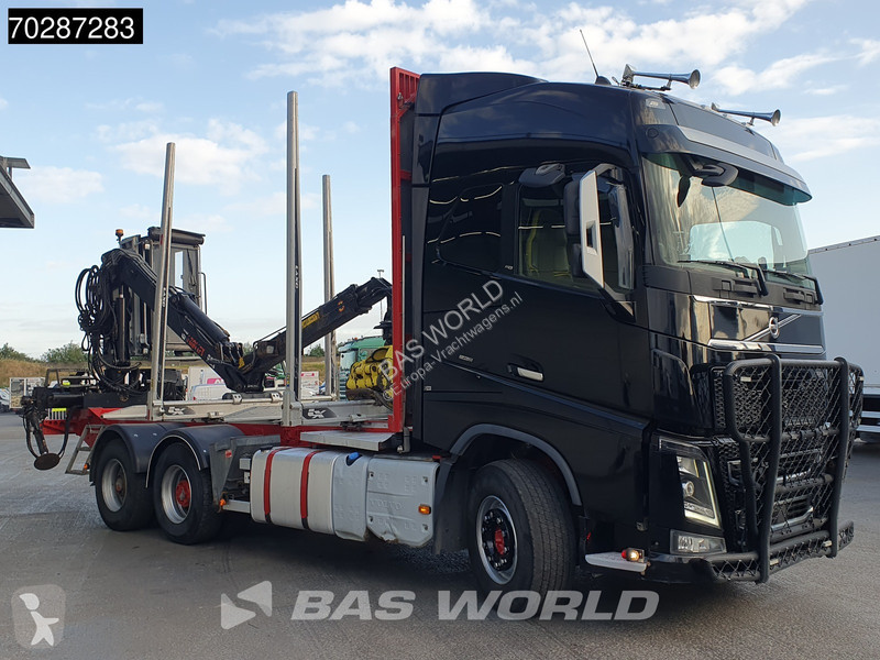 Camion Volvo 750 6X4 HIAB E96S 79 wood crane...