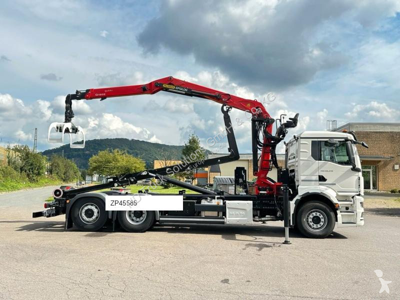 Kamion MAN TGS 26.470 6x2 Abrollkipper + Kran...