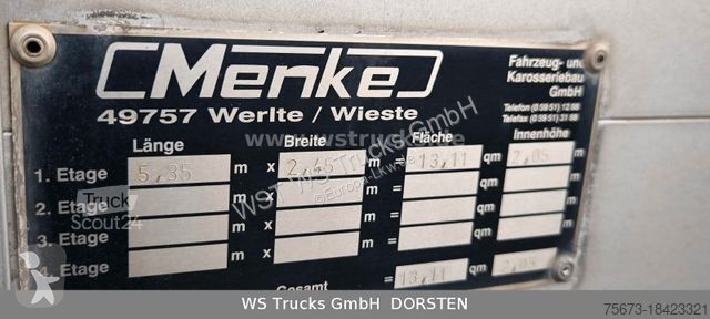 Camion Mercedes 1223 1 Stock Hohe Gitter...