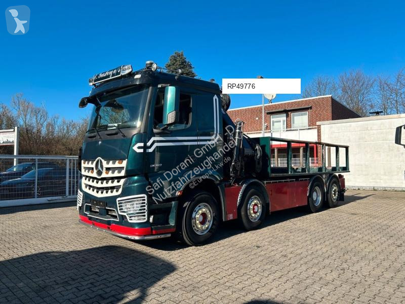 شاحنة Mercedes 3253 + HIAB 302 Kran 8x2-4 HAD...