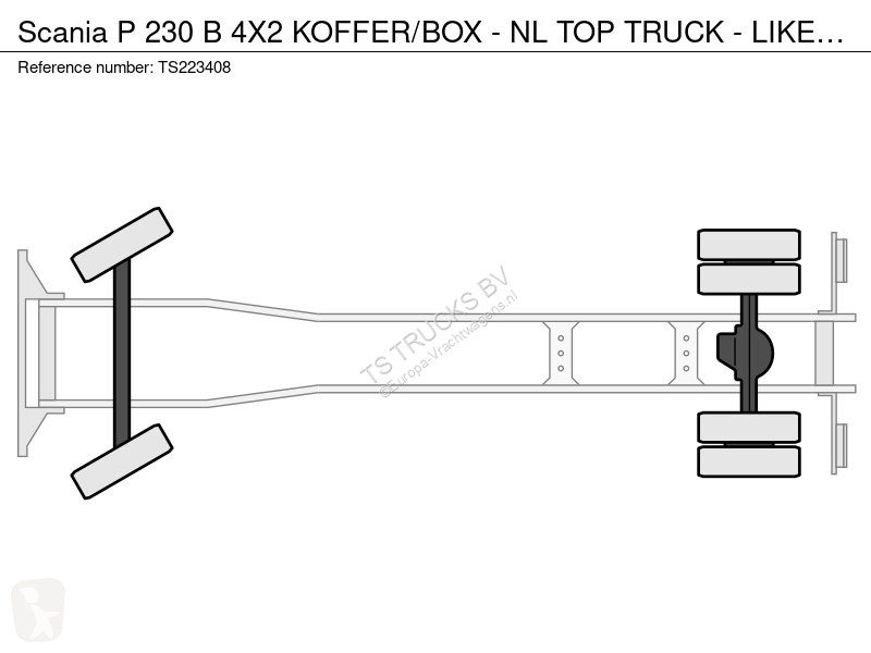 Camion Scania P 230 B 4X2 KOFFER/BOX - N TOP...