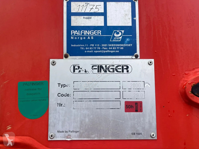 شاحنة Mercedes 1828 Palfinger PK11001 Crane +...