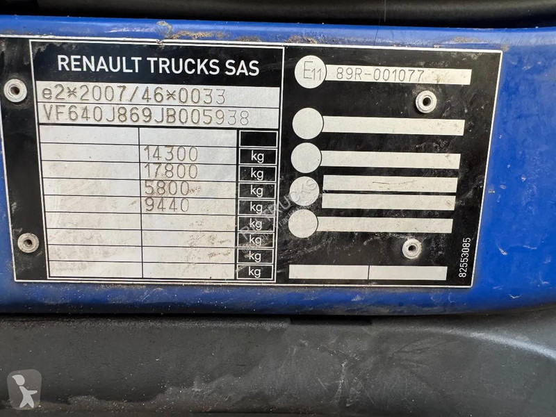 شاحنة Renault D 14 4X2 EURO 6 3 SEATS TÜV TILL...