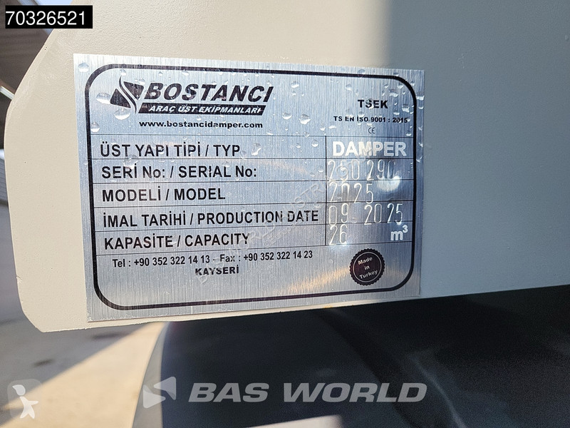 شاحنة MAN TGS 8X4 NEW! 26m3 Tipper Full Steel...