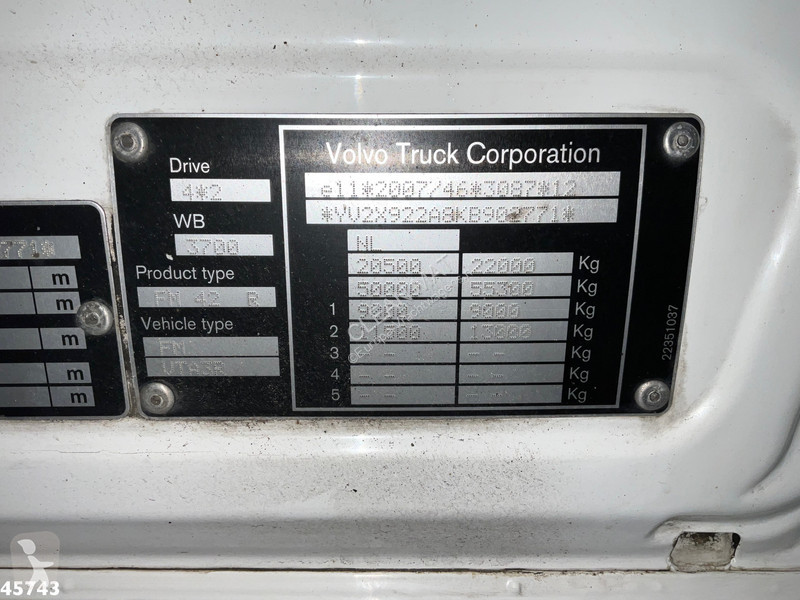 شاحنة Volvo FM 370 Euro 6 VDL 14 Ton...